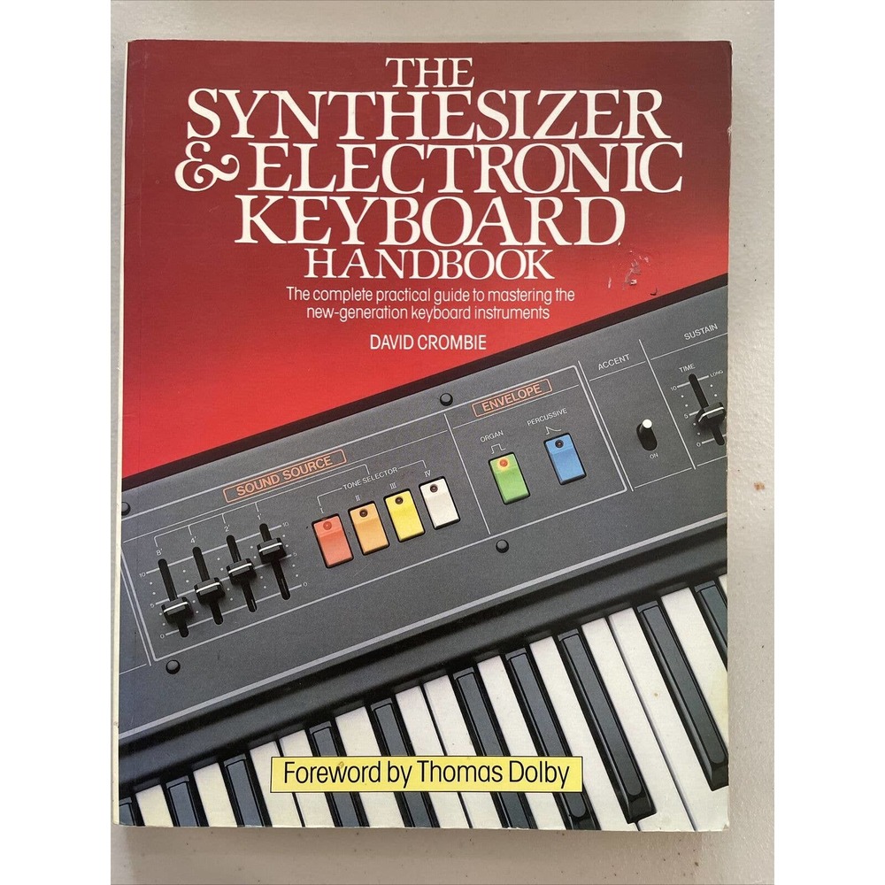Synthesizer & Electronic Keyboard Handbook David Crombie paperback book VG+
